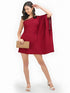 Wine Kaftan Party Dress